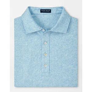 Peter Millar 2XL Crown Sport Clean Shaven Performance Polo Shirt Blue Frost $125